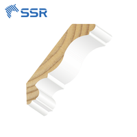 Moulures de plafond en bois de pin SSR, MDF, PVC pour la décoration intérieure et l'utilisation dans le bâtiment