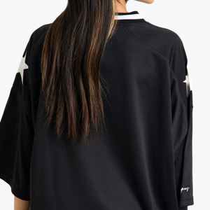 T-shirts pour femmes 100% coton OEM de haute qualité, streetwear, couleurs et logos personnalisés, séchage rapide, respirant, pour impression personnalisée - Product Image 6