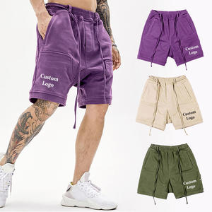 Pantalones Cortos Deportivos para Hombre, con Logotipo Personalizado, Estilo Urbano, Cintura Elástica, 100% Algodón, Transpirables, para Baloncesto - Product Image 1