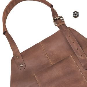 <b>Leather</b> Waist Apron Popular Customized Logo High-quality Reusable Waterproof Women <b>Work</b> <b>Tools</b> Barbecue Bar Microfiber Cleaning - Product Image 2