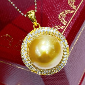 Collier en argent pur exquis avec pendentif en perle d'eau douce, un incontournable pour les filles, style délicat, petit livre rouge, colliers tendance, goutte d'eau explosive - Product Image 1