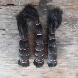 Cerdas de Pelo Natural de Búfalo y Cola de Buey Hechas a Mano, Ecológicas, Modernas, de Grado Profesional, Negras, para Manualidades - Product Image 2