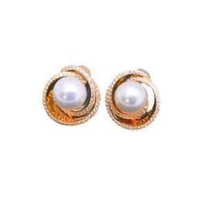 Zhuji Danshui S925 Silver Multi-Purpose <b>Earrings</b> 9-10mm <b>White</b> Round Strong Light Fine Flaws Wholesale <b>Pearl</b> <b>Earrings</b> - Product Image 5