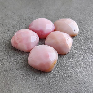 Ópalo Rosa Natural, Corte Checker, Cabujón, Gema Suelta con Forma de Cojín Calibrada para Joyería, Todos los Tamaños Disponibles - Product Image 5
