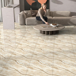 Carreaux de sol en porcelaine polie Kajaria 60x60 haute résolution, design marron, 600x600mm, brillants, 24x24, antidérapants, résistants aux acides - Product Image 3