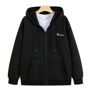 Vente en gros de sweats à capuche zippés pour hommes |   Impression de logo personnalisé, sweat-shirt de haute qualité, MOQ 2 pièces, tissu polaire fabriqué au Pakistan - Product Image 2