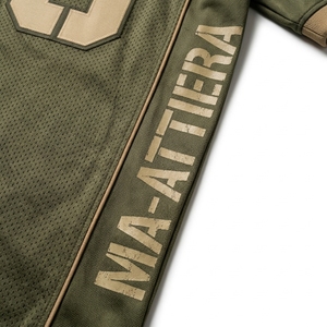 Camiseta de Fútbol Personalizada Verde Oliva para Hombre, Uniforme Deportivo Táctico de Malla, Camiseta Deportiva de Manga Corta, Elite Pro - Product Image 6