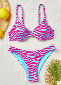 Women Solid <b>Bikini</b> Set Crossed Halter Triangle Bra <b>Push</b> <b>up</b> <b>Top</b> Cheeky Bottoms Two Piece Swimwear Quick Dry Seamless Spandex - Product Image 3