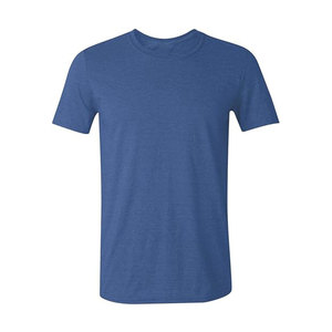 T-shirt à manches longues pour homme, 100% coton jersey, col rond, coupe classique, bleu marine uni, vêtements décontractés - Product Image 4
