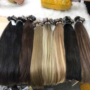 Venta al por mayor 100% Virgen alineados cutícula Natural recto vietnamita extensiones de cabello humano tendencia caliente cinta de pelo - Product Image 4