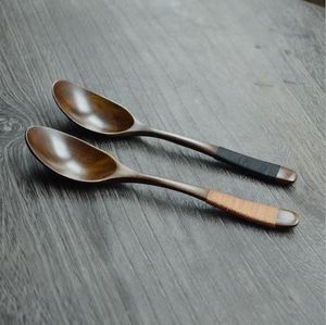 Cuchara de Madera Ecológica Personalizada, Cuchara de Madera Natural de Alta Calidad para la Familia, Juego de Sopa Portátil para Niños - Product Image 4