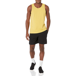 Débardeurs en coton tricoté personnalisés pour hommes, col en V, séchage rapide, vêtements de sport décontractés pour la salle de sport, respirants, pour la musculation - Product Image 2