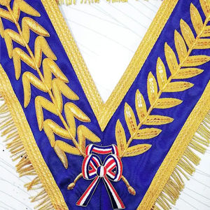 Faja Masónica Premium Hecha a Mano con Bordado y Detalles de Hilo Metálico, Material Duradero, Colores y Tamaños Personalizados - Product Image 5
