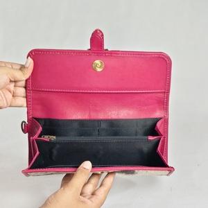 New Personalized Custom Genuine Cowhide Genuine Leather Jewelry <b>Roll</b> Western Hand <b>Tooled</b> Travel Women Wallet <b>Bags</b> - Product Image 2