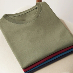 Camiseta de algodón de alta calidad, corte cuadrado, estilo vintage personalizado, camiseta de corte cuadrado con hombros caídos para hombre. - Product Image 4