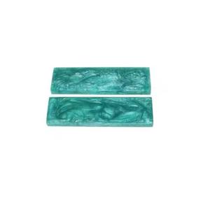 Plaque de style professionnel polie, haute précision, écologique, avec échelle décorative colorée, pour manche de couteau en époxy - Product Image 1