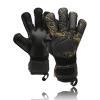 Gants de gardien de but en latex respirants antidérapants de haute qualité à doigts entiers avec fermeture à lacets séchage rapide protection pour l'entraînement