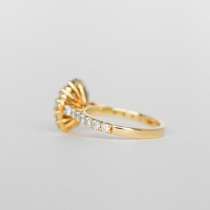 แหวนหมั้นเพชรทรงกลม 1.50 กะรัต ประดับด้วยเพชรรอบด้าน: ทองคำแท้ 14K หรือเงิน รับรองโดย IGI - Product Image 5