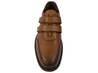 Chaussures habillées pour hommes Dlords en cuir pleine fleur marron, style Oxford à boucle, avec semelle intermédiaire EVA à coussin d'air, semelle extérieure TRX antidérapante et anti-odeur