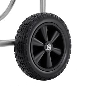 Heavy Duty 4-Wheel Hose Reel <b>Cart</b> with Powder Coating 250 Ft/400m Garden Water Hose Capacity Mobile <b>Tools</b> <b>Cart</b> 15m Length - Product Image 3