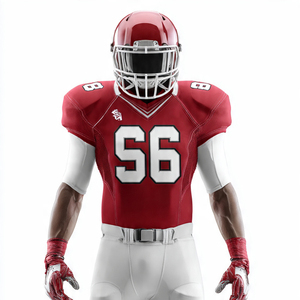 Maillot de football en mesh à col en V pour hommes, personnalisable avec numéro d'équipe, léger et à séchage rapide - Product Image 5