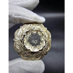 Broche Redondo Escocés Vintage de Mediados de Siglo con Diseño a Cuadros, Adorno Plateado con Piedras, Accesorio Tradicional para Kilt, Más Vendido 2026 - Product Image 3