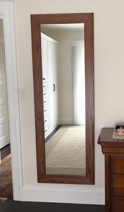 Mid Century Wooden Wall <b>Mirror</b> Full Length Framed <b>Mirror</b> Decorative Hanging <b>Mirror</b> for Living Room Bedroom - Product Image 5
