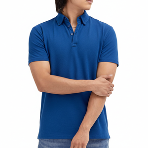 Camisa Formal de Hombre Talla Grande OEM, de Algodón Tejido, Manga Corta, Ajuste Cómodo, Uso Diario Informal, Bordado Personalizado - Product Image 6