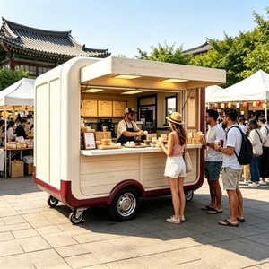 รถขายกาแฟพรีเมียมและคาราเมลลาเต้ พร้อมเครื่องชงเอสเพรสโซ น้ำเชื่อมคาราเมล และวิปครีมสำหรับฤดูหนาว - Product Image 6