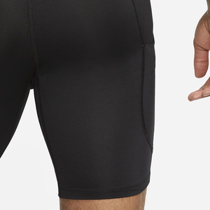 Shorts de compression taille haute pour homme, couleur unie, style sportif, séchage rapide, en tissu tricoté élastique en spandex et polyester - Product Image 2