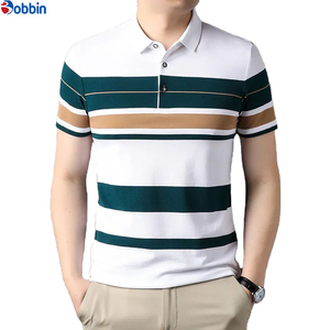 Ropa Deportiva Unisex, Colección de Verano, Nueva Camiseta Polo a Rayas para Hombre, Estilo Formal Bordado, Tallas Grandes, Gran Venta - Product Image 2