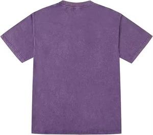 เสื้อสเวตเตอร์ถักทรงโอเวอร์ไซส์สำหรับผู้ชาย สไตล์วินเทจ ลุคซักยับ ลุคทำสีซีดแบบแอซิดวอช ผ้าฝ้าย 100% เนื้อหนา รับสกรีนโลโก้ตามสั่ง สำหรับฤดูใบไม้ผลิและฤดูร้อน - Product Image 4