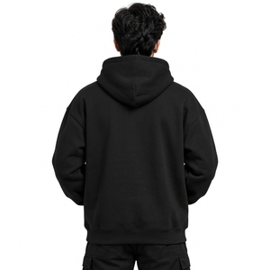 การเย็บที่ทนทานและการตกแต่งที่เรียบเนียน เสื้อฮู้ดดี้โอเวอร์ไซส์สำหรับผู้ชายระดับพรีเมียม ผลิตจากผ้าคุณภาพสูง ทรงหลวมใส่สบาย - Product Image 5