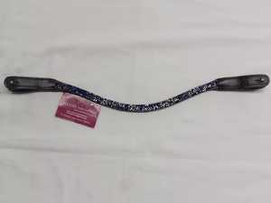 Fronture de cheval en cuir personnalisée haut de gamme avec cristaux, couleur et logo |   Grossiste en équipement d'équitation - Product Image 2