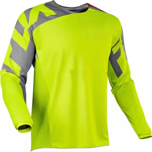 Camiseta de Motocross Sublimada al por Mayor, Personalizada, de Poliéster Transpirable, Talla Grande, de Secado Rápido y Manga Larga - Product Image 1