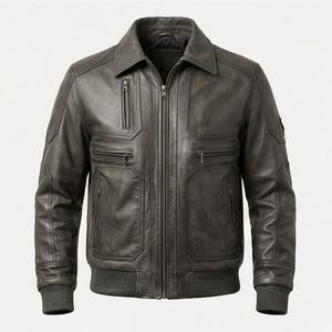 Veste de moto en cuir véritable pour homme de qualité supérieure, nouvelle arrivée, vestes de moto d'hiver, protections amovibles, personnalisables - Product Image 1