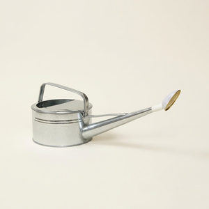 Hot Selling Galvanized Metal Watering Can With Long Spout And Carrying Handle Durable Silver Iron Water Jug For Outdoor <b>Garden</b> - Product Image 3