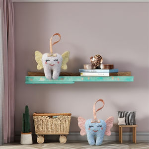 Meilleur oreiller personnalisé fait main en laine de Nouvelle-Zélande et coton PP, rembourré, pour la Fée des Dents, avec poche, écologique, en peluche, ornement de poupée - Product Image 1