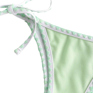 Conjunto de Bikini de 2 Piezas para Mujer, Transpirable, Ecológico, de Secado Rápido, Diseño Personalizable en la Parte Delantera, Tejido Ligero y Suave de Poliéster/Algodón - Product Image 5