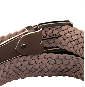 Braidster Chocolate Brown Sleek Durable Design High Quality <b>Braided</b> Belt For Men Premium Finish Versatile Stylish <b>Accessory</b> 2026 - Product Image 2