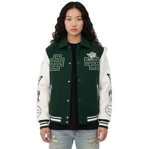 แจ็คเก็ตวาร์ซิตี้แบบสั่งทำปี 2026 พร้อมดีเทลปลายแขนแบบริบและผ้าผสมขนสัตว์คุณภาพพรีเมียมเพื่อความสบาย เหมาะสำหรับผู้ชายสวมใส่ลำลอง - Product Image 3