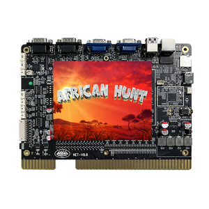 Máquina recreativa popular de doble pantalla 12V con video en inglés, operada con monedas, juego de caza africana, construcción metálica, 5 carretes, 15 líneas - Product Image 1