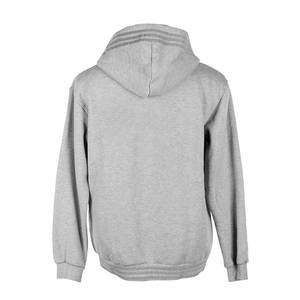 Sweat-shirt à capuche gris pour homme, coupe classique, en coton French Terry, décontracté, avec poches avant, design à capuche, pour l'automne - Product Image 6