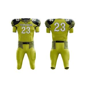 Maillot de football américain à manches courtes en Spandex/Polyester, anti-humidité, UPF 50+, personnalisable avec les noms d'équipes, toutes saisons - Product Image 1
