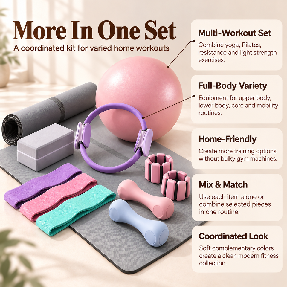 Tiping Exercise Rig Eco Friendly Home Fitness Equipment Set Yoga Mat Pilates Ring Exercise ...