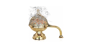Quemador de Incienso de Hierro Hecho a Mano, Porta Incienso Religioso para Aromaterapia, Fragancia Relajante para el Hogar de Larga Duración para Todas las Estaciones - Product Image 2