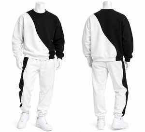 Conjunto Deportivo de 2 Piezas Unisex para Invierno, Sudadera y Pantalones Deportivos, Personalizable, Informal, Transpirable, al Por Mayor - Product Image 1