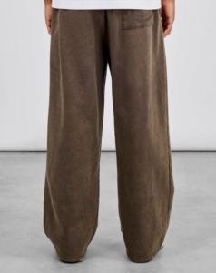 Washed Cotton Fleece Flare <b>Pants</b> Heavy Sweatpants Wide Leg Tracksuit Trousers Faded Regular Pocket Slacks Joggers - Product Image 5