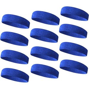 ที่คาดผมกันเหงื่อ12ชิ้นที่คาดผมออกกำลังกายผ้าคอตตอนผ้าซับเหงื่อสำหรับเล่นกีฬา2025 - Product Image 3