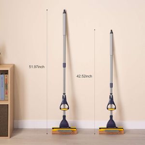 Attrezzi Telescopici per Pulizia Domestica e Commerciale con 2 Teste Spugna e Tergipavimento per Piastrelle, Bagno, Garage - NOT 3 - Product Image 2